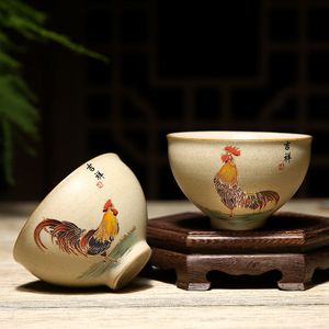 Tasses soucoupes Sto sont une tasse de poulet antique tasse de thé Doucai mâle buvant un bol individuel tasses à thé pour boisson Drinkware 100 ml 230710