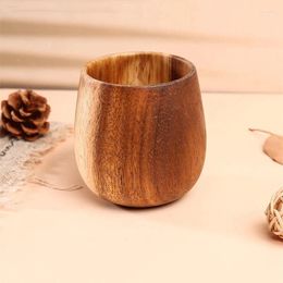 Tazas platillos de madera de madera solidal de madera de madera solidal de grado