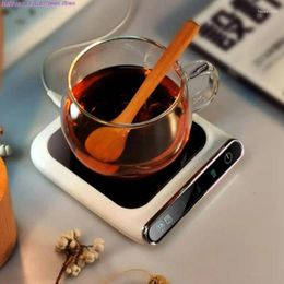 Cups Saucers USB Mok Warmer Cup -verwarming Bureaubladverwarming voor koffie Melkthee 3 Temperaturen Verstelbaar pad