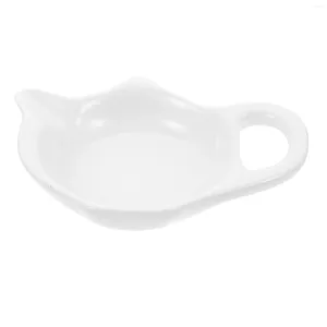 Tasses Saucers Vinegar Dish Accessory Plateau Sac de thé Sac de café Cainer Céramique Soucouper Major Mustard Bol