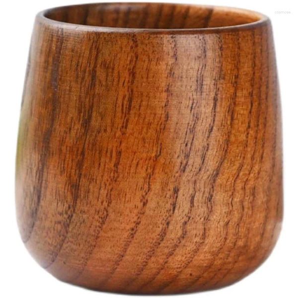 Tazas platillos té de madera top top taza de madera maciza tazas de tazón de café vino para beber cerveza