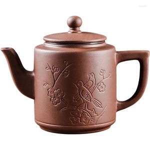 Yixing – théière à passoire en acier inoxydable, soucoupes, Pot Zisha, grande capacité, thé aux fleurs, ensemble de bouilloire à une tasse, pour la maison, 700ml
