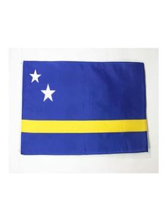 Drapeau Curacao 150x90cm 3x5ft Polyester Club Team Sports Indoor avec 2 œillets en laiton9375854