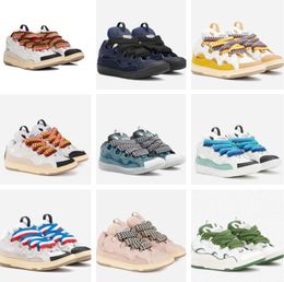 Curb Design Sneakers Chaussures Men Extraordinary Comfort Trainers Calfskin Leather Suede EMED RORDED PARY DR CONSUDANT MARCHE EU38-46