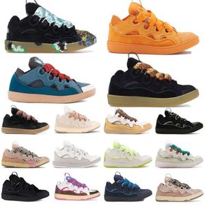 CURB SNEAKER geweven designerschoenen Heren Dames Parijs Platform Lederen Curb Casual Sneakers Luxe reliëf Moeder Kind Nappa Kalfsleer Mesh trainers EUR 36-45