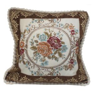 Coussin / oreiller décoratif Curcya Luxury Home Couverture décorative Chenille Jacquard Coussin Couvre pour canapé Decor1