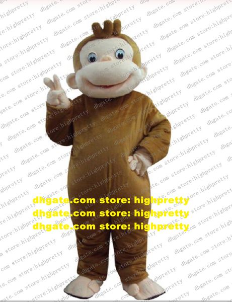 Disfraz de mascota mono George el curioso, traje de personaje de dibujos animados para adultos, traje de marca IDENEITY, vestido en vivo CX4034
