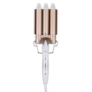 Curling Iron Ceramic Triple Barrel Wand Hair Styling Tools Multifonction Curlers Electriceu Pild 240423
