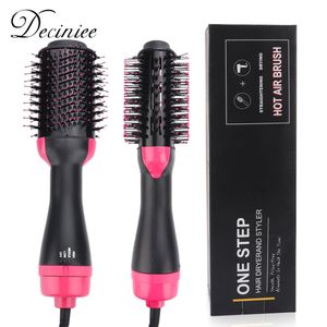 Fers à friser 1000W Sèche-cheveux Brosse à air Styler et Volumateur Lisseur Cheveux Bigoudi Peigne Rouleau Une Étape Électrique Ion Sèche-cheveux Brosse 230822