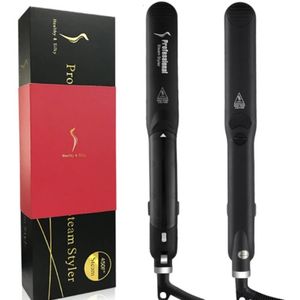 Fers à friser 2 en 1 chaleur rapide Tourmaline céramique professionnel lisseur à vapeur bigoudi pour salon fer à lisser style 230619