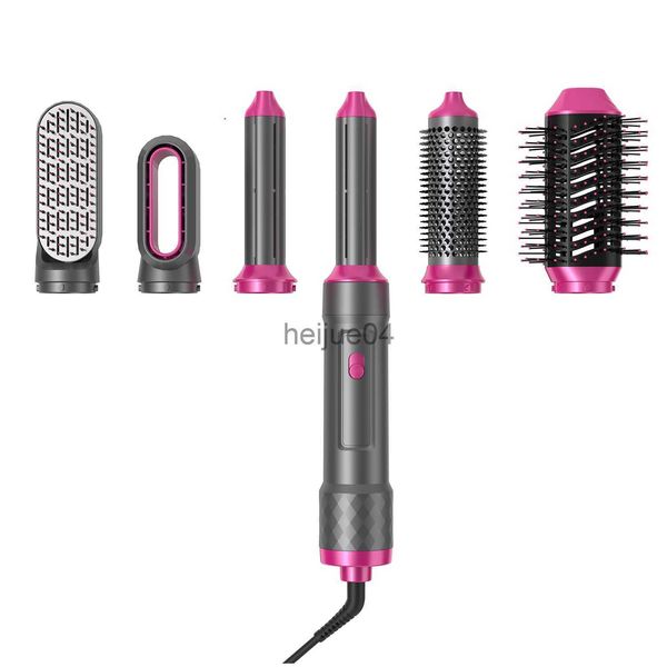 Curling Irons 2022 Nueva actualización 5 en 1 Secador de cabello Varita rizadora de cabello de alta velocidad Cepillo para alisar el cabello Secador de cabello de un paso y voluminizador Secado por soplado x0721