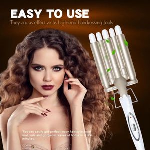 Ferri arricciacapelli 5 tubi Ferro per capelli Ceramica Tripla canna Bigodino professionale Wave Waver Strumenti per lo styling Styler Bacchetta 231101