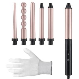 Rizadores 6 en 1 Hair Waver Iron 30s Calentamiento rápido Automático Cuidado de la temperatura Rizador para mujeres Electrodomésticos Rodillos 231013