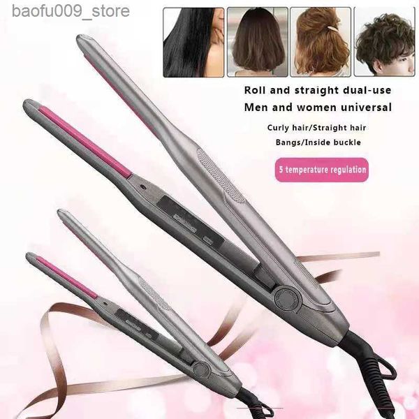Curling Irons 8 mm Ultra-Thin Board Mini Curler Curler Flat Iron Mouse Clour Short Barbe Styling Tool Travel Iron Q240425