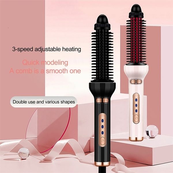 Fers à friser Air Brush Blow Dry Waves Curls Peigne Sèche-cheveux automatique Fer à rouleaux Anti-brûlure Indicateur LED 230 Chauffage 230602