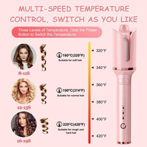 Curling Irons Auto Spiral Waver Iron Electric Magic Rollers Machine Auto Roterende Styling Appliances 230325