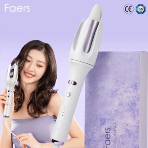 Curling Irons Automatic Curler Tod Ion Ion Céramique Céramic Fast Filing and Rotation Magic Fer Hair Care Style Tyling Tool Q240506