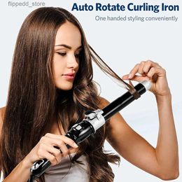 Rizadores Rizador automático Rizador de pelo Varita Curl 1 pulgada Rotación Magic Hair Curling Roller Titanio Auto Hair Wave Styler Q231128