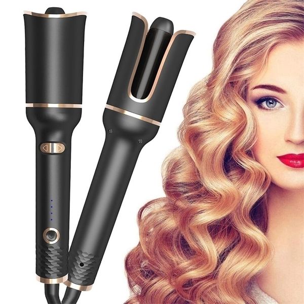 Rizadores de pelo automático Rizador de pelo Auto Hierro Cerámica Rotación de aire Spin Wand Styler Curl Machines Magic 220922