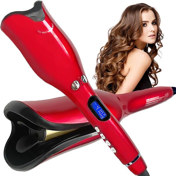 Curling Irons Automatic Hair Curler Wands Device Curling Irons Professional Ceramic Hair Curlers Machine portable Big Looper Hair Curly Tools 230907