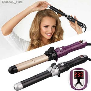 Curling Irons Rotation automatique des cheveux Curler Tourmaline Céramique Roule Roule Roule Curling Magic Curling Tod Rapid chauffage Façage des femmes Q240425