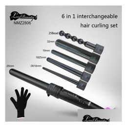 Krultangen Dhs 6 In 1 Wand Set Keramische Haartang Krultang The Curler Roller Gift 0932Mm Eu Us Drop Delivery Products Care Styling Dha9W