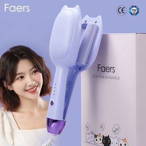 Curling Irons Faers Hair Curler Ions négatifs Cerramic Aplint Hair Waver Iron Deep Egg Roulets portables Curling Iron Wave Fast Hair Styling Outils 230516