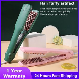 Curling Irons Fluffy Hair Curler Corrugated Curling Iron Ceramic Hair Crimper Volumizer Corn Perm Splint Hair Waver Curling Tongs Styling Tool 230531