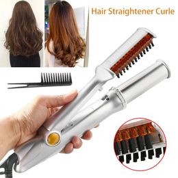 Fers à friser fer à cheveux Max 2Way rotatif bigoudi 2 en 1 lisseur brosse lissante électrique brosse à cheveux 231007