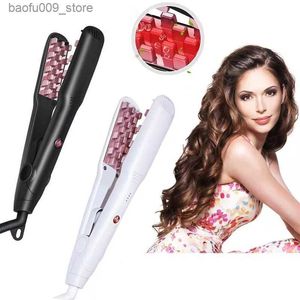Curling Irons Iron Ceramic Straight Hair Brush Peigt Curler Curling Flat Styling Tool Q240425