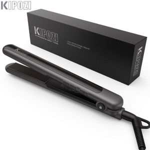 Curling Irons Kipozi Professional Hair Flat 2 In 1 krulterstelbare temperatuur snelle verwarming rechteiger rechtbrenging 230517