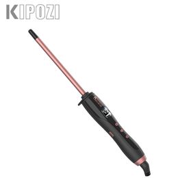 Rizadores KIPOZI Herramienta para cabello fino Varita rizadora Rizador pequeño de 8 mm para cabello corto y largo Varita rizadora de barril de cerámica Estilos de cabello de belleza 231021