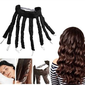 Curling Irons Lazy Curler Geen warmte hoofdband Ribbon Sleep Soft Wave Forming Machine Q240506