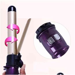 Curling Irons Matic Hair Curler Stick Professional Rotating Iron Ceramic Roll 360 degré outils de rotation Drop livraison Produits Care St Otocu