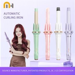 Curling Irons Minhuang 28/32 mm Automatische haar krulaar Grote golf krullen ijzer tongen Temperatuur Verstelbaar anion snel verwarming Styling Curlers 230822