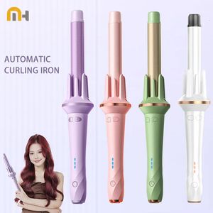 Curling Irons MinHuang 28 32mm Automatic Hair Curler Large Wave Iron Tongs Temperature Adjustable Anion Fast Heating Styling Curlers 231214