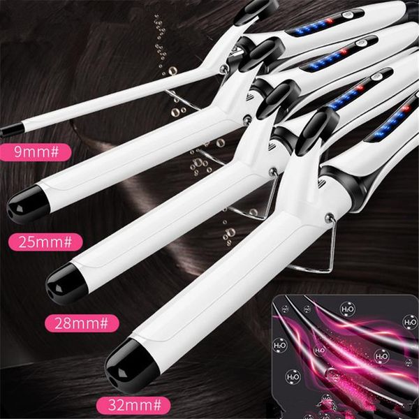 Curling Irons Professional 9mm 32mm LCD Electric Ceramic Hair Curler Curling Iron Roller Curls Wand Waver Moda Herramientas de peinado del cabello 2 # 230531