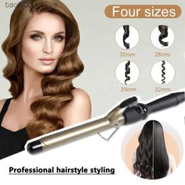 Curling Irons Professional Adjustable LCD Digital Temperature Affichage Curly Iron Ceramic Glacier Hair Styling Tool Q240425
