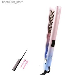Curling Irons Professional Curling Iron Ceramic 3D Mesh Curler Ironing Flat Styling Tool Q240425