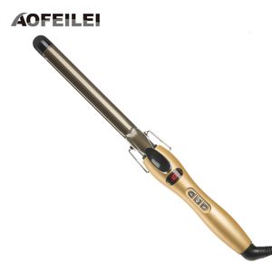 Fers à friser Rizador Pelo Fer à friser en céramique professionnel Bigoudis numériques Styler Chauffage Styling Outils Eu Plug Aofeilei Wand Irons 230731