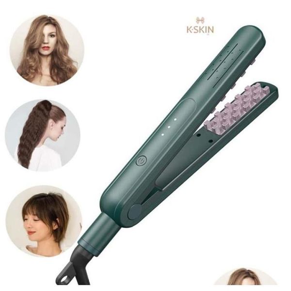 Fers à friser Volumisant Fer à cheveux Sertisseur Volumateur Outil de coiffage Électrique Mini Racine Y Attelle Maïs Whisker Waver 2201226027997 Drop Dhuwq