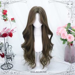 Boss bouclés Big Wig Ins Full Natural Head Lolita Set Special Offre vague Long Hair Femmes