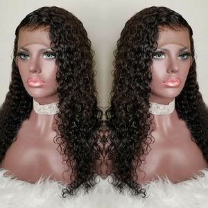 Transparante HD Krullend Lace Front Menselijk Haar Pruiken-Lijmloze 130% Dichtheid Braziliaanse Maagd Remy Pruiken met babyharen voor Afro-Amerikanen 12 inch Natuurlijke kleur Diva1