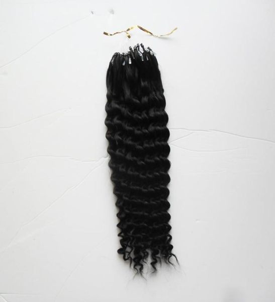 Curly Micro Beads Aucun Remy Nano Ring Links Human Curly Hair Extensions 10quot26quot 10GS 100G5933439