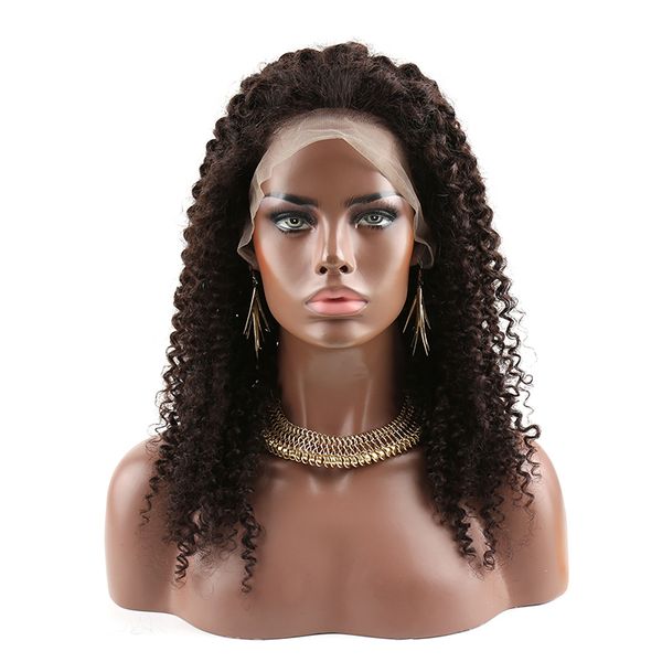 Venta rizada frontal para mujeres negras preprocesadas Virgen brasileña Brasil Peruano Malasia Lacas de encaje completo Cabello humano 868 5