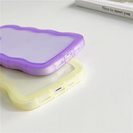 Case de teléfono sin deslizamiento de onda rizada para Xiaomi Mi 9 SE 10 11 Lite 13 12 12X 12T 13T POCO F5 F4 F4 F2 F2 X3 Pro Lens Protect Cubierta clara