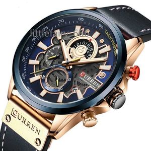 CURREN 8380 nouveaux hommes montre à Quartz en cuir décontracté cadeau Sport hommes chronographe hommes montres-bracelets livraison directe Relojes Hombre