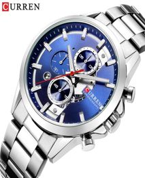 Curren Fashion Design Watches for Men Luxury Brand Mens Watch Casual Sport polshorloge Chronograph Rainless Steel Clock9519903