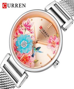 Curren Fashion Flower Femmes Watch Top Brand Luxury Rose Gold Women039s Bracelet Watch Ladies Wrist Relogio Feminino J128149454