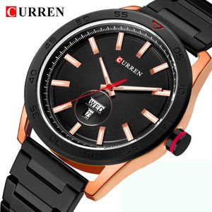 Curren Mens Horloges Topmerk Luxe Eenvoudige Business Mannelijke Polshorloges Rvs Designer Men Watch Reloj Hombre 210527